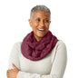 Weighted Infinity Scarf, 3 lb Sensory Shoulder Wrap for Everyday Comfort - color: Raspberry
