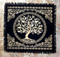 INDACORIFY Tree of Life Altar Table Top Cloth with Fringes Alter Tarot Witchcraft Spread Witchery Supplies Sacred Cloth 18x18 in (Gold Tree of Life) - color: Gold Tree of Life