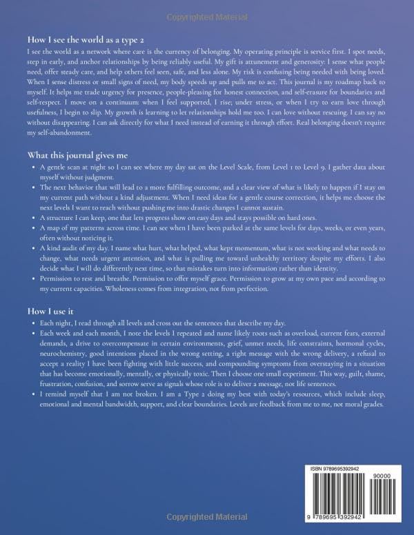 Enneagram Type 2 - Daily Check-In Journal: Self-Assessment • Self-Alignment • Growth