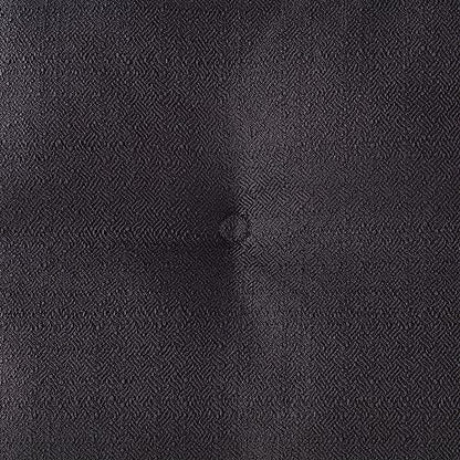 Square Tufted Floor Pillow with Removable Cover, Black, Small (24") - color: Black, size: Small (24")