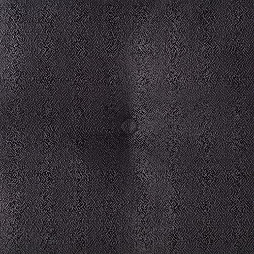 Square Tufted Floor Pillow with Removable Cover, Black, Medium (32") - color: Black, size: Medium (32")