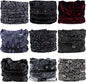 Headband Neck Gaiter Head Wrap Headwear Face Mask Magic Scarf Bandana for Men and Women - color: 9pc.black Series.1