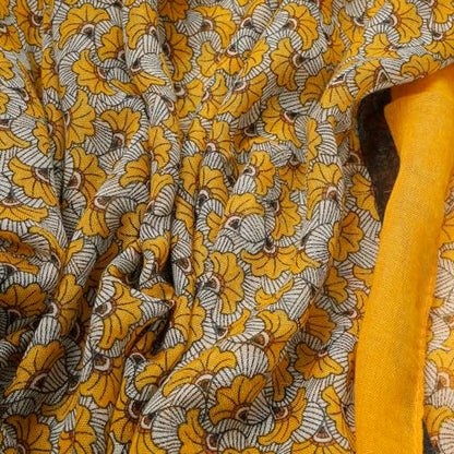 YOUR SMILE Large Boho Scarf for Women Lightweight Floral Printed Scarves Fall Winter Fashion Fringed Shawl wraps - color: 31