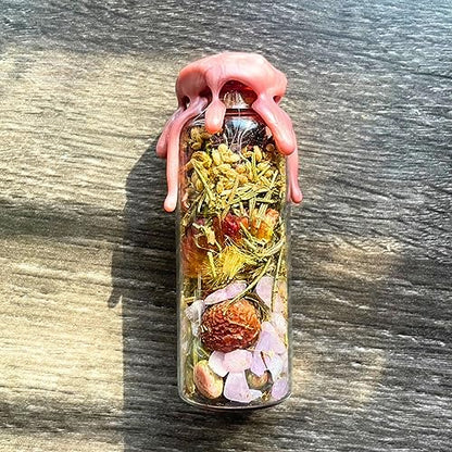 BlkGrlMagick Handcrafted Mini Protection Spell Jar, Real Banishing Crystals, Homegrown Herb, Banish Negativity, Remove Hex Jinx, Break Curse, Bad Habits, Black Owned Apothecary Ritual Gifts - size: Protection Spell