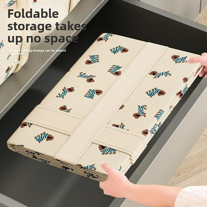 Extra Large Foldable Storage Bag with Handles, Heavy-Duty Non-Woven Fabric, Dustproof & Moisture Resistant for Blankets, Moving, Packing and Travel, Home Organization Solution Clothes Organizer - L