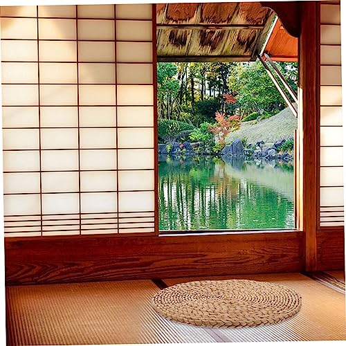Thickened Woven Yoga Meditation Cushion Floor Pad for Outdoor Picnic Home Use Natural Material Thick Sitting Mat