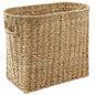 Casafield Woven Magazine Holder with Handles, Natural - Seagrass Storage Basket for Bathroom, Living Room, Home Office - color: Natural - Seagrass