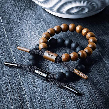 Rastaclat Beaded Bracelets for Men and Women - Core Collection | Adjustable Stackable Bracelets Beaded by Hand | Great Gifts for Men, Women, Teens & Couples