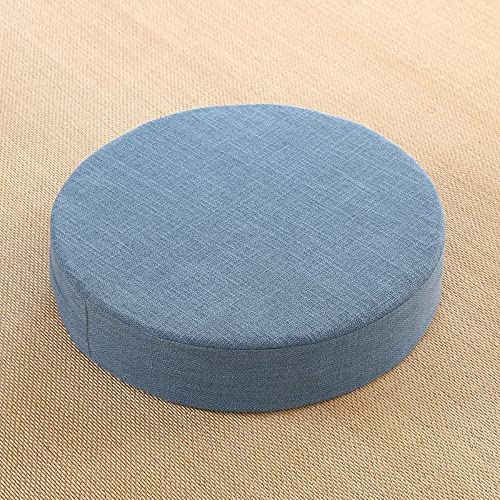 40x6cm Yoga Meditation Cushion Meditation Pillows Japanese Tatami Mat Zafu Meditation Cushion Round Yoga Seat Cushion(Blue) - color: Blue