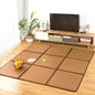 Nisorpa 71'' x 71'' Japanese Rug Tatami Rug Mat 0.47'' Thick Japanese Floor Mattress Rattan Non-Slip Breathable Memory Foam Area Rug Bedroom Tatami Mat, Brown - color: Brown