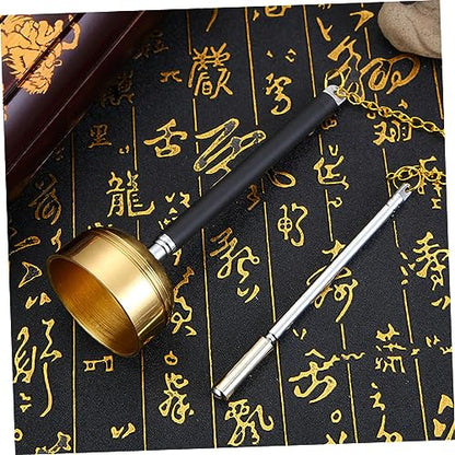 Temple Supplies Meditation Bell Meditation Cushion Brass Call Bell Dinner Bell Desk Topper Classroom Bell Handbell Instrument Handheld Bell The Bell Metal Nurse Desktop(1pcs) - color: 1pcs