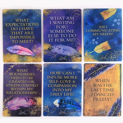 Soul Truth Self-Awareness Card Deck – 55 Daily Reflection & Intuitive Guidance Cards for Mindfulness, Journaling & Personal Growth