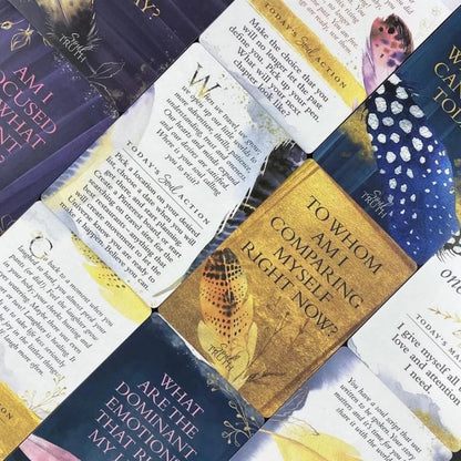 Soul Truth Self-Awareness Card Deck – 55 Daily Reflection & Intuitive Guidance Cards for Mindfulness, Journaling & Personal Growth