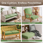 Codi Thick Replacement Couch Cushions, Upholstery Foam with Washable Covers for Sofa Cushion Chair Meditation - 24 × 24 × 5 Inch, High Density Foam, Green - color: Green, size: 24 Inch (Pack of 1)