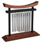 Woodstock Wind Chimes Tranquility Table Chime -Silver Aluminum Solid Rods, Small 9 - Inch Tall, Bell Percussion Instrument for Meditation, Yoga, Classrooms, Offices, Great for Awareness, Relaxation.