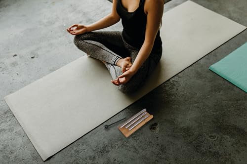 Woodstock Wind Chimes Zenergy Trio Hand Chime, Silver (7.7") Musically Tuned for Meditation, Yoga and Mindfulness, Great for Classrooms - size: 7.7"