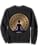 Yoga Dress Meditation Clothing Namaste Lotus Position Sweatshirt - color: Black, size: Small