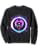 Transcendental Meditation Yoga Chakras Zen Sweatshirt - color: Black, size: Small