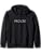 PRESENT - Mindfulness Meditation Yoga Zen Calm Minimal Zip Hoodie - color: Black, size: Small