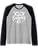Meditation in Emergency Kit for Mindfulness Lovers Raglan Baseball Tee - color: Black/Athletic Heather, size: Small