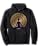 Yoga Dress Meditation Clothing Namaste Lotus Position Pullover Hoodie - color: Black, size: Small