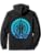Meditation, Yoga Clothing, Namaste Geometry Chakra Pullover Hoodie - color: Black, size: Small